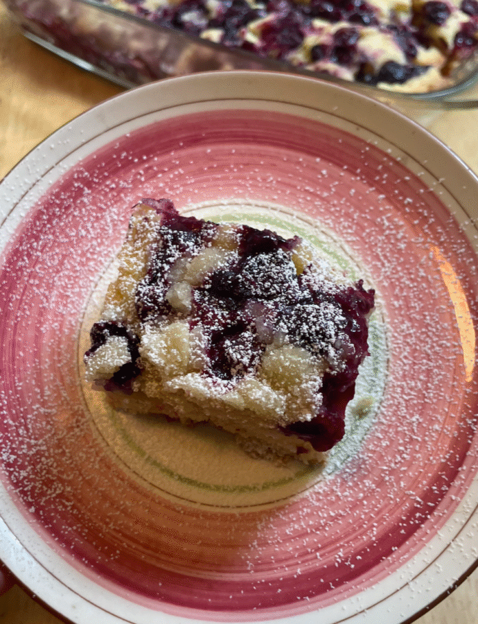 Blueberry Bublanina Cake