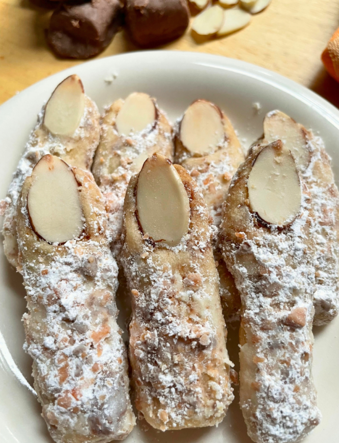Spooky Butterfinger Finger Cookies